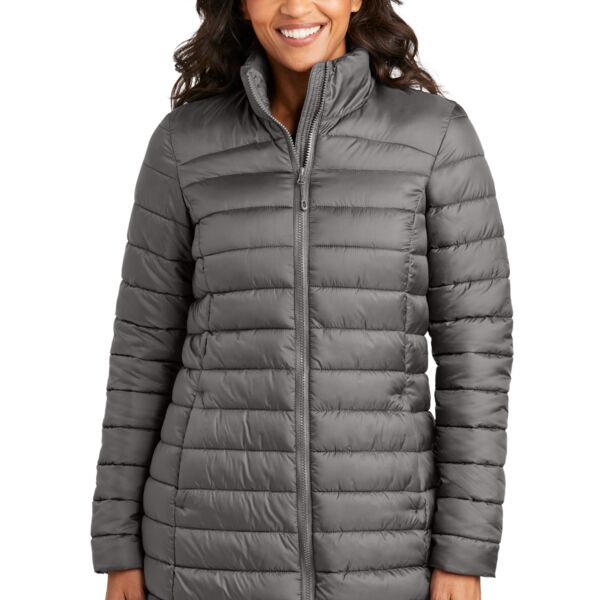 Ladies Horizon Puffy Long Jacket Thumbnail